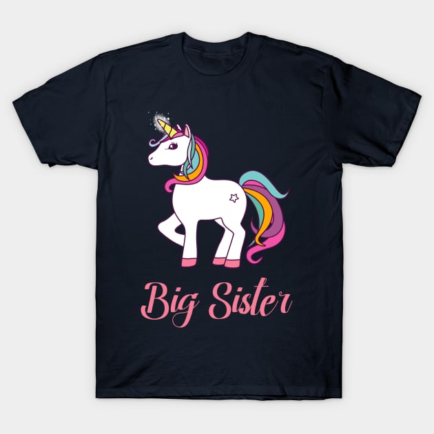 Unicorn Big Sister T-Shirt by creativeKh